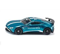 siku 1577, Aston Martin Vantage GT4, Coche de juguete, Metal/Plástico, Azul, Pintura metalizada, Gran alerón posterior, Llantas deportivas, Diseño detallado