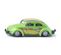 Siku 1586, VW Escarabajo Custom, Metal/plástico, Verde Claro, Coche de Juguete para niños, suspensión rebajada, neumáticos Anchos