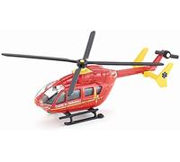 Siku Helicóptero de rescate 1647 — Metal/Plástico 1:87, rotores giratorios, rojo