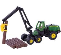 siku 1652, Procesadora John Deere Harvester, Silvicultura, Metal/Plástico, 1:87, Verde, Incl. tronco, Grúa giratoria