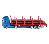 siku 1659, Transportador de troncos, 1:87, Metal/Plástico, Azul/Rojo, Incl. troncos