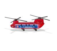siku 1689, Helicóptero de transporte, Rojo/Azul, Metal/Plástico, Rotores plegabl