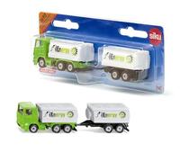 siku 1690, Camión con cisterna y remolque, Metal/Plástico, 1:87, Verde/Blanco, Con eje tándem, Combina con modelos siku de la misma escala