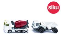 Siku 1692 Set Construcción Hormigón Camión & Volquete - Die-Cast Juguete