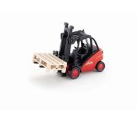 siku 1722, Linde Forklift, 1:50, Metal/Plastic, Red, Movable fork, Incl. 2 palle