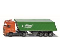 siku 1796 Camión con semirremolque volquete, Lona desmontable, 1:87, Metal/Plástico, Verde/Naranja
