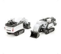 siku 1798 Excavadora de minería Liebherr R9800, Pala plegable, 1:87, Metal/Plástico, Blanco