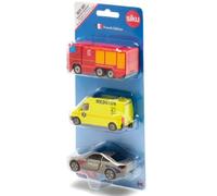 SIKU 1819001 - Juego de Llamadas de Emergencia (Francia, Metal/plástico, Multicolor, Juguete para niños, combinación de Juegos, Piezas móviles