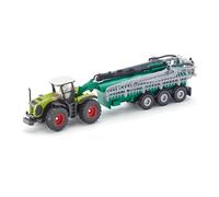 siku 1827, Tractor Claas Xerion con remolque cisterna, 1:87, Metal/Plástico, Ver