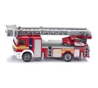 siku 1841 Camión de bomberos con escalera giratoria, Escalera móvil, 1:87, Metal/Plástico, Rojo