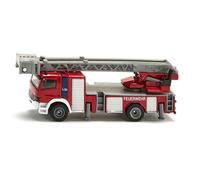 siku 1841 Camión de bomberos con escalera giratoria, Escalera móvil, 1:87, Metal/Plástico, Rojo