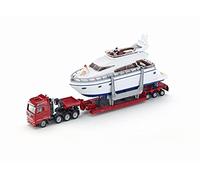siku 1849 Transportador de carga pesada con yate, Neumáticos de goma, 1:87, Metal/Plástico, Multicolor