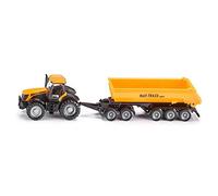 Siku Tractor JCB 1858 con dolly y caja basculante desmontable 1:87 Metal/Plástico Amarillo