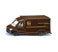siku 1920, Mercedes-Benz Sprinter UPS Servicio de paquetería, 1:50, Metal/plástico, Marrón, Piezas móviles