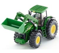 siku 1982, John Deere con cargador frontal, 1:50, Metal/Plástico, Verde, Multifuncional