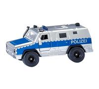 siku 2304, Rheinmetall MAN Survivor R, Coche patrulla de la policía, 1:50, Metal/plástico, Plata/azul, Apertura de puertas