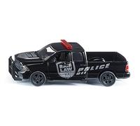 siku 2309 Coche de policía Dodge Ram 1500, Ruedas desmontables, Partes móviles, 1:50, Metal/Plástico, Negro