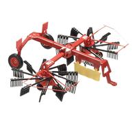 siku 2451, Fella Whirl Rake, 1:32, Metal/Plastic, Red, Movable and foldable roto