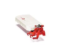 Siku 2456, Segadora Posterior Kuhn, 1:32, Metal/Plástico, Blanco/Rojo, Compatible con Enganche Posterior estándar