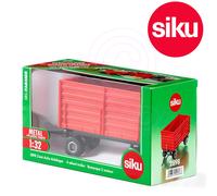 Siku 2898 Cosecha Remolque Lateral Inflexión 4 Rueda Pivote Placa + Trasero 1 :3