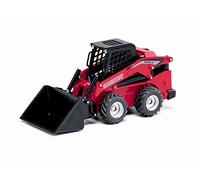 Siku 3049, Mini-Cargador Manitou 3300V, 1:32, Metal/Plástico, Rojo, Multifuncional, Combinable con Otros Modelos Misma Escala