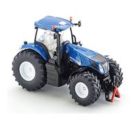 siku 3273, Tractor New Holland T8.390, 1:32, Metal/Plástico, Azul, Dirección Ackermann y enganche