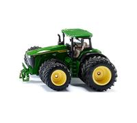 siku 3292, John Deere 8R 410 con neumáticos dobles,Tractor de juguete,1:32,Metal/Plástico,Verde,Contrapeso delantero desmontable,Dirección Ackerman, Cabina desmontable, Enganche delantero y posterior