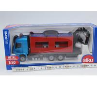 SIKU 3556 mercedes Camión Con Contenedor Construcción + Grúa 1:50 Nuevo En Ovp