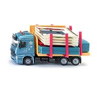 siku 3562, Transportador de casas prefabricadas, 1:50, Metal/plástico, Multicolor, Incl. casa y hoja de adhesivos