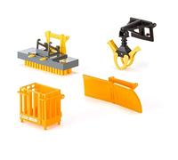 siku 3661, Accesorios para cargador frontal, 1:32, Metal/Plástico, Naranja, Partes móviles