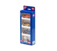 siku 6328, Set de regalo de Supercars, Lamborghini Veneno, Apollo I.E., McLaren Senna, Piezas móviles, Incluye señal de tráfico y cámara de velocidad