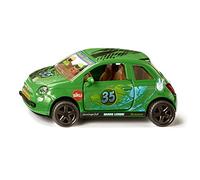 siku 6506, Set de manualidades Style my siku, Fiat 500 Adventure, Coche de juguete, Metal/plástico, Verde, Incluye hoja de pegatinas para diseño personalizado, Apertura de puertas