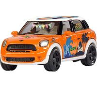 siku 6507, Set de manualidades "Style my siku" , MINI Countryman Summer, Coche de juguete, Metal/plástico, Naranja, Incluye pegatinas para un diseño personalizado, Apertura de puertas