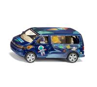 siku 6509, Set de manualidades "Style my siku" , VW T5 "Astronaut", Coche de juguete, Metal/plástico, Azul, Incluye pegatinas para un diseño personalizado, Apertura de portón posterior