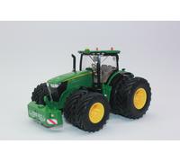 siku 6735, Tractor John Deere 7290R, Verde, Metal/Plástico, 1:32, Teledirigido con app móvil y bluetooth, Neumáticos duales desmontables, No incluye mando