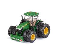 siku 6735, Tractor John Deere 7290R, Verde, Metal/Plástico, 1:32, Teledirigido con app móvil y bluetooth, Neumáticos duales desmontables, No incluye mando