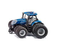 siku 6738, Tractor New Holland T7.315, 1:32, Azul, Metal,Plástico, Teledirigido, Control desde la aplicación vía Bluetooth, Con neumáticos dobles desmontables, Sin mando de control remoto