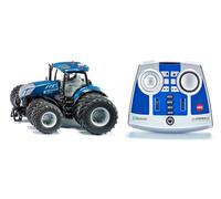 siku 6739, Tractor New Holland T7.315, 1:32, Azul, Metal/Plástico, Teledirigido, Incluye mando de control remoto Bluetooth, Con neumáticos dobles desmontables, Control vía app posible