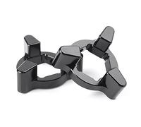 SIKUAI Ajustadores de precarga de horquilla de suspensión hexagonal de aluminio CNC universal de 17 mm para motocicleta para 17 mm, negro