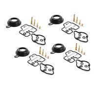 SIKUAI Kits de reparación de carburador, metal y caucho, 4 juegos de kit de reparación con flotador, kit de reparación de recorucción para CBR400RR NC29 CBR 400 CBR400 RR NC 29