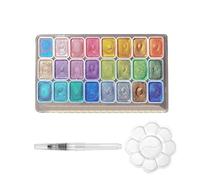 Sikweny Acuarelas Niños Reutilizable Temperas para Niños Alta Reproducción del Color kit Acuarelas Fácil de Lavar para Fabricación de Tarjetas Art Journal Bocetos Decoración Cuadernos Diseño