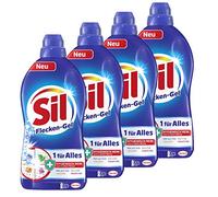 Sil 1 para todo tipo de manchas de gel, quitamanchas, higiénicamente limpio incluso en agua fría, 4 unidades (4 x 1300 ml).