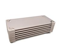 Sílaba Cuna Apilable Infantil Kidzzz Pack 6 - Cama para Guardería en PVC Lavable, Azul o Rosa (Rosa)