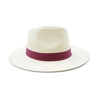SILABA TONICA Sombreros Tipo Panamá - Pack 10 Sombreros de Paja con Cinta de Color a Elegir - Sombrero Acapulco Hombre y Mujer - Disponible en Tono Marrón y Beige