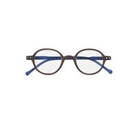 SILAC - Brown & Blue 7500 - Gafas de Lectura Unisex - Redondas - Para Hombres y Mujeres - Gafas de Cerca - para Presbicia - Ligeras y Resistentes - Dioptrías +3.00 - Marrón
