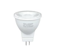 SILAMP - Bombilla LED GU4/MR11 (4 W, 12 V, blanco neutro, 4000 K, 5500 K)