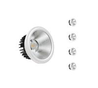 Silamp Downlight - Foco empotrable LED (20 W, COB, Redondo, 5 Unidades), Color Blanco Neutro 4000 K - 5500 K