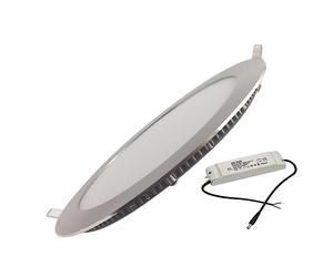 Silamp - Downlight LED Extra Plano Redondo de Aluminio 18 W - Color de la luz: Blanco cálido 2300 K - 3500 K