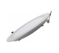 SILAMP - Foco LED extraplano redondo 24 W, blanco frío, 6000 K, 8000 K, color blanco