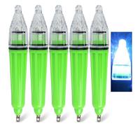 SILANON Luz LED de señuelo de Pesca de caída Profunda, lámpara de Pesca Nocturna Intermitente Impermeable subacuática para atraer señuelos de Cebo, 5 Colores, 4.7 Pulgadas, 6.7 Pulgadas